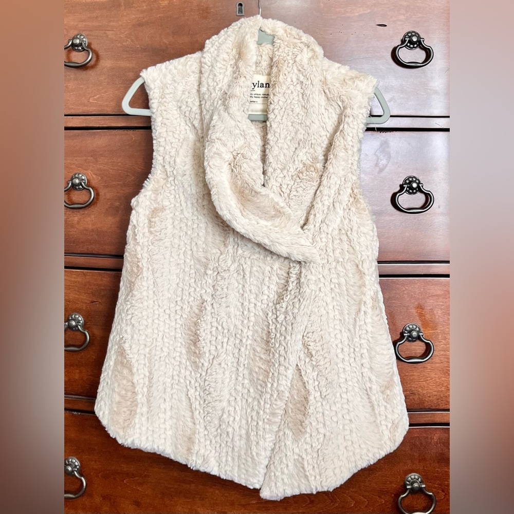 Dylan Silky Faux Fur Drape Vest